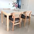 Minimalist Chic Apartment - Pasir Ris | Product Seen: [Terrazzo x Shiro Dining Table - W1500 & Jago Rattan Chair]